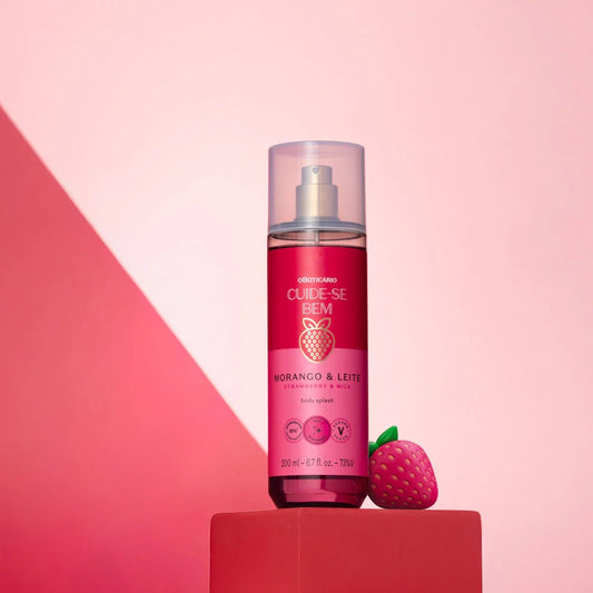 Morango & Leite Cuide-se Bem Body splash 200ml