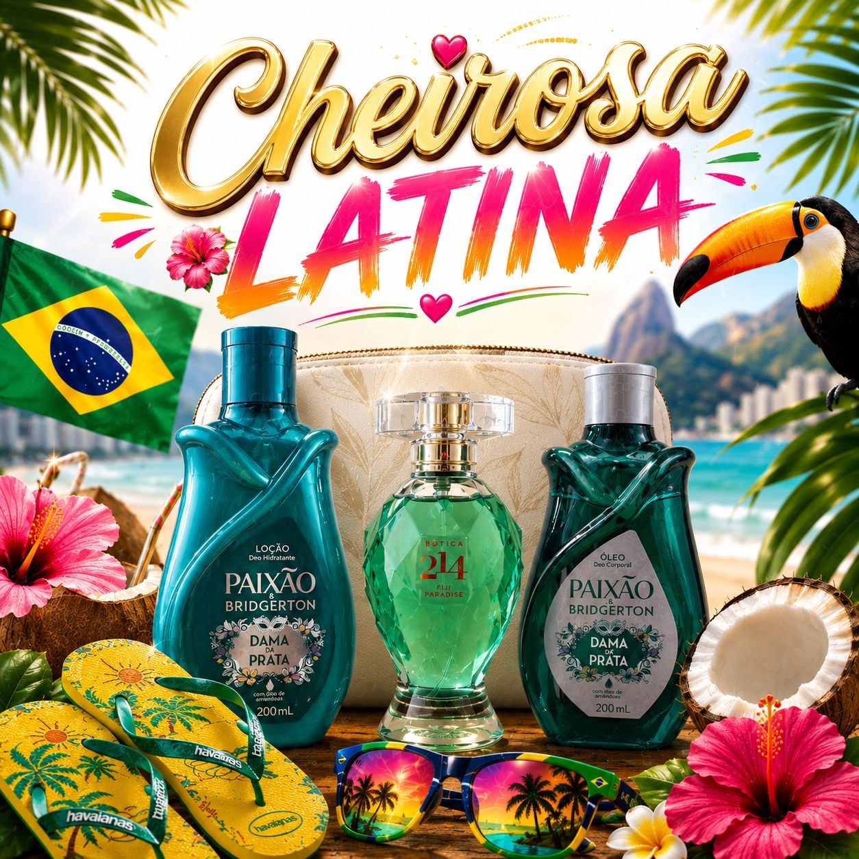 🌴Cheirosa Latina 🎀 Pack Lotion+ Huile + Eau de parfum