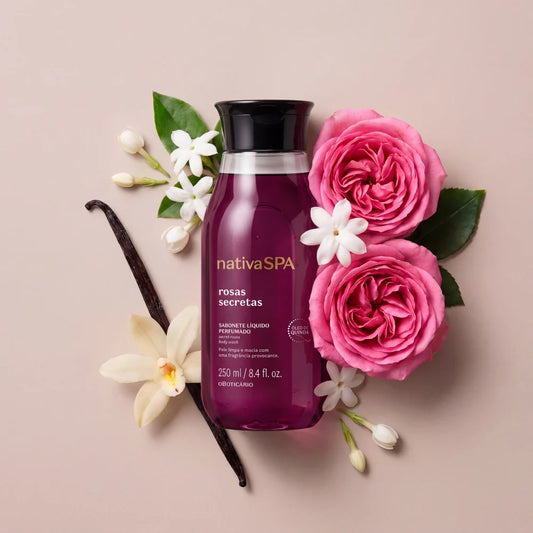 Gel Douche parfumé Rosas Secretas Sabonete Liquido 250ml
