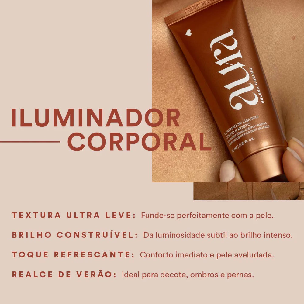 Aura Liquide illuminator corps & visage 75ml