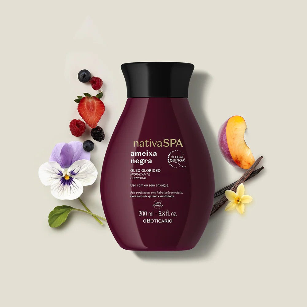 Black plum Ameixa Negra NativaSPA Huile corps 200ml