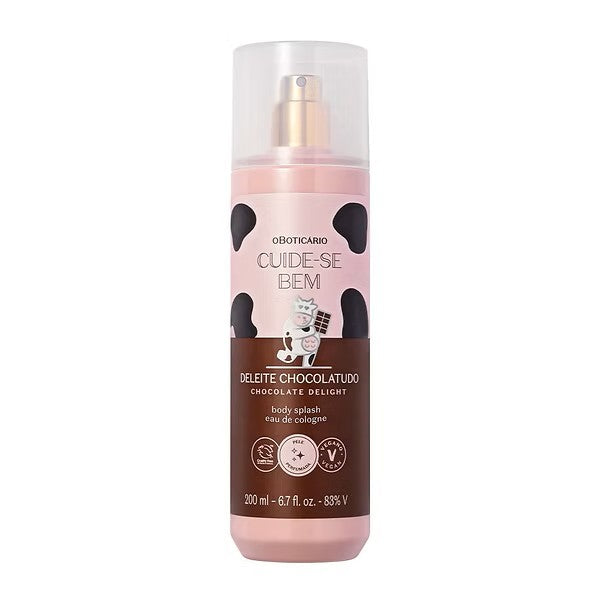 Deleite Chocolatudo Cuide-se Bem Body splash 200ml