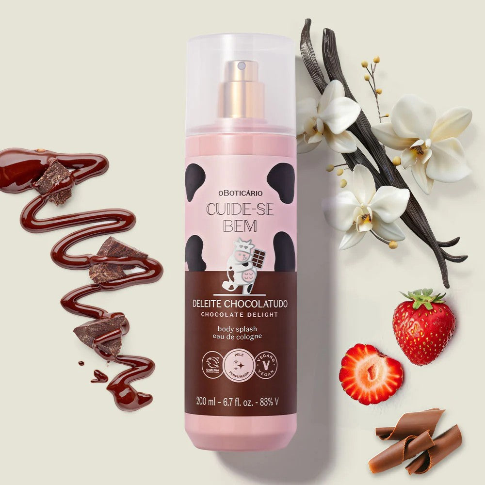 Deleite Chocolatudo Cuide-se Bem Body splash 200ml