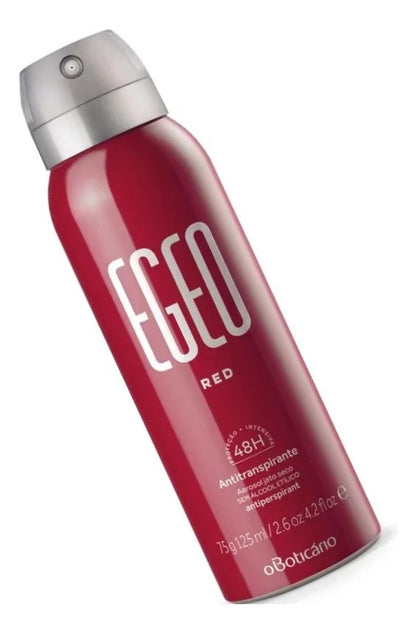 Egeo Red Déodorant Antitranspirante Aérosol Dry Jet 125ml