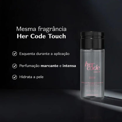 Her Code Touch huile corps 150ml