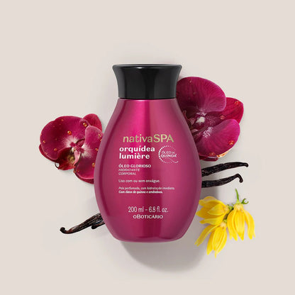 Orchirdée Lumière Huile de bain corps NativaSPA 200ml