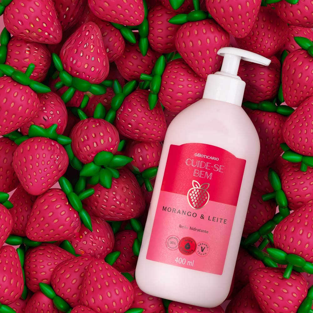Morango & Leite Cuide-se Bem Lotion 400ml