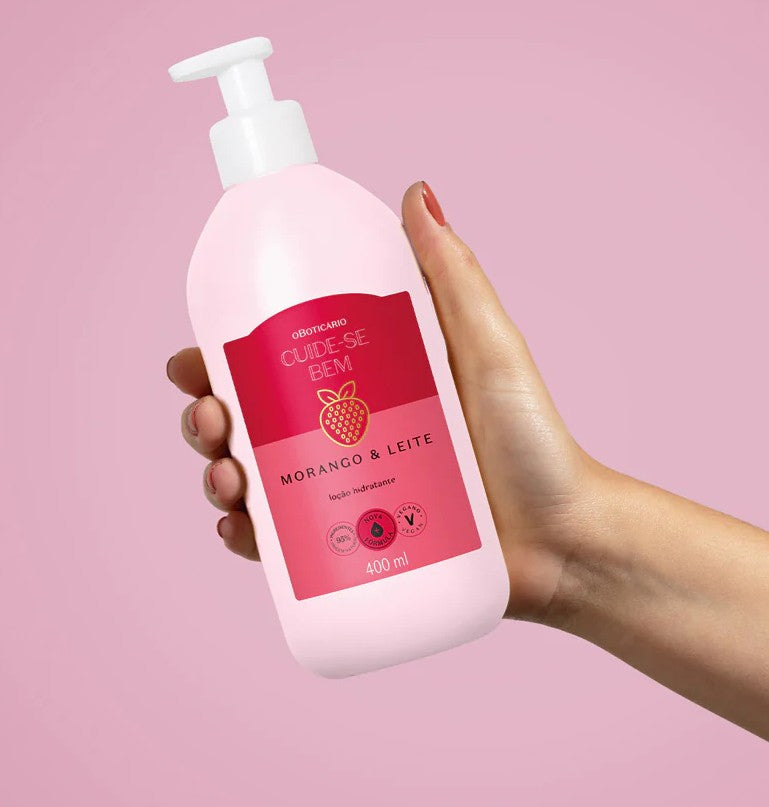 Morango & Leite Cuide-se Bem Lotion 400ml