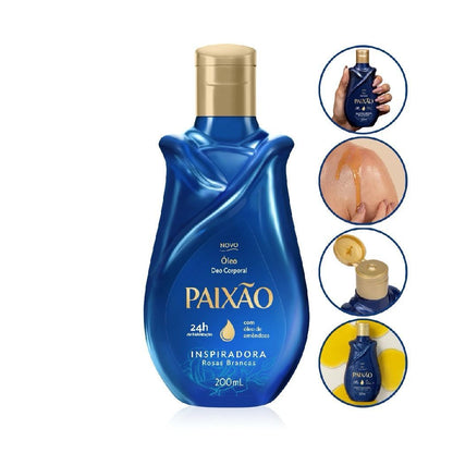 Paixão Inspiradora Rosas Brancas Huile Corps 200ml